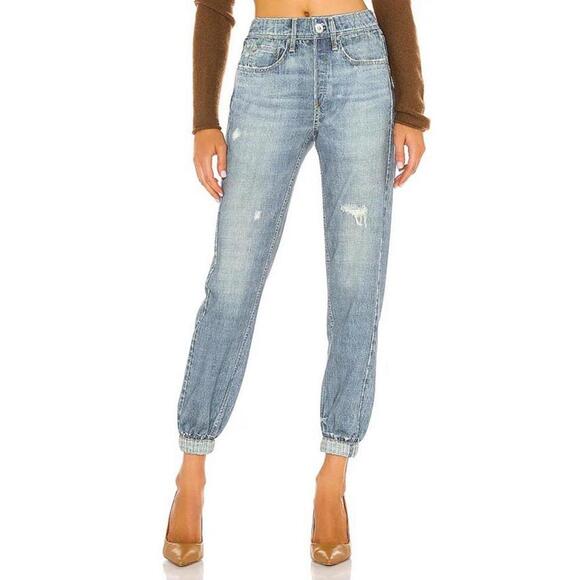 Rag & bone jeans pants xs glass hill jogger miramar faux denim minimalist - Picture 1 of 7